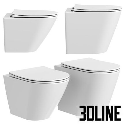 Toilet bowl Ceramica Nova HIGHLIGHT(3dline.net)