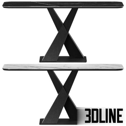 dining table x-form2 by arch faktura(3dline.net)