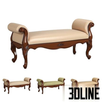 230 1 Carpenter Bed bench 1430x518x645(3dline.net)