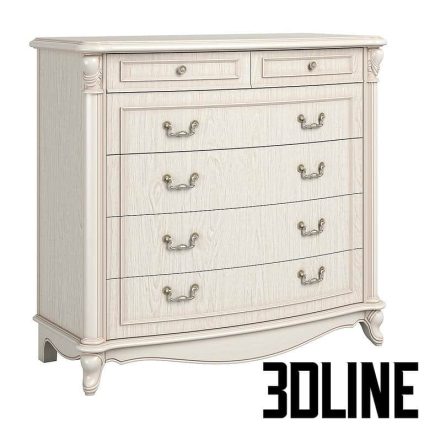2514100 230 Carpenter Dresser table B 1200x530x1090(3dline.net)