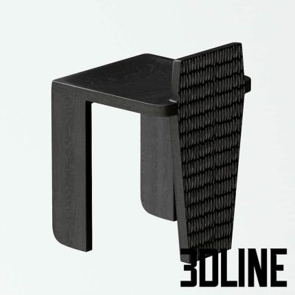 3-leg stool La Redoute Oreus(3dline.net)