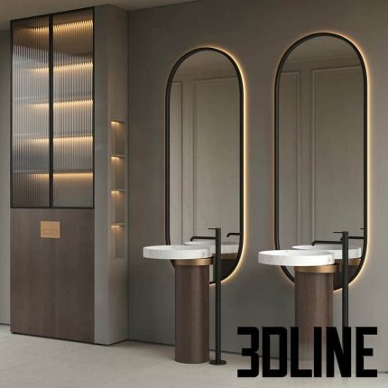 Bathroom furniture - alper Eccentrico basin Noken(3dline.net)