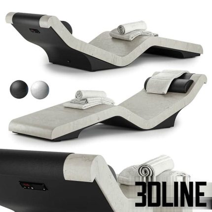 Cleopatra Basico heated pool spa lounger(3dline.net)