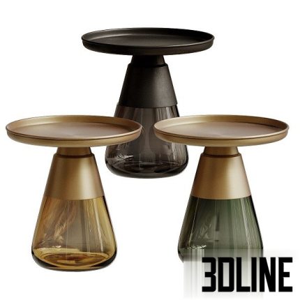 Contemporary Glass Table Perfect For a Side or Coffee Table(3dline.net)