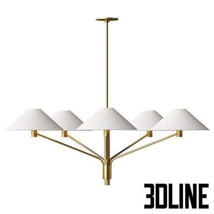 Devon 5 Light Chandelier(3dline.net)