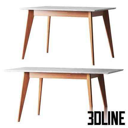 Dining Table Gray(3dline.net)