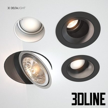 Downlights delta light 5 types 02(3dline.net)