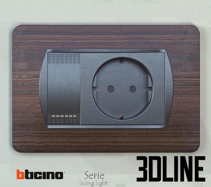 Electrical switch series Livinglight by Bticino(3dline.net)