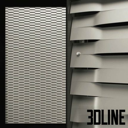 Expanded metal mesh 133x56 mm(3dline.net)