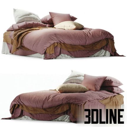 Flocca linen bedding(3dline.net)