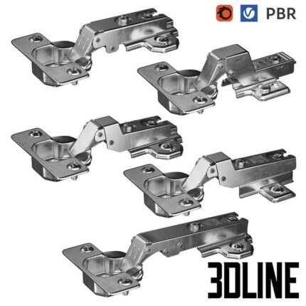 Furniture hinges PBR textures (3dline.net)