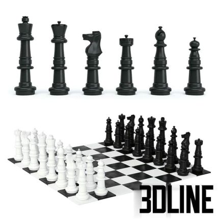 Garden chess pieces KSH 36(3dline.net)