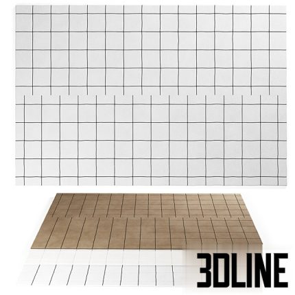 Grid Rug by NORDIC KNOTS(3dline.net)
