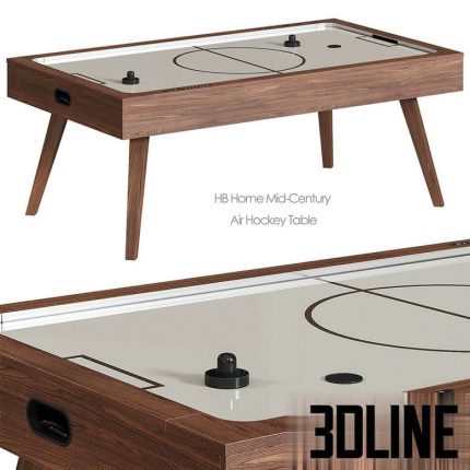 HB Home Mid-Century Air Hockey Table West Elm 2(3dline.net)