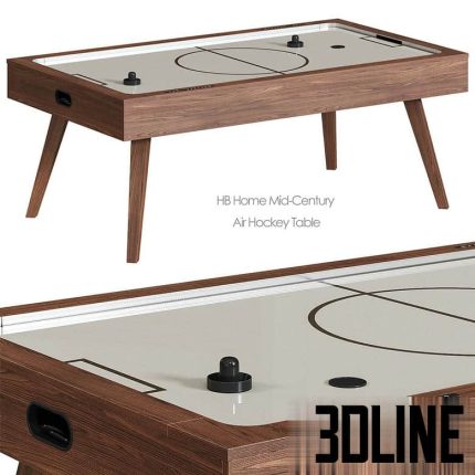 HB Home Mid-Century Air Hockey Table West Elm(3dline.net)
