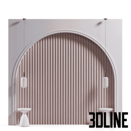 Headboard in nursery 04(3dline.net)