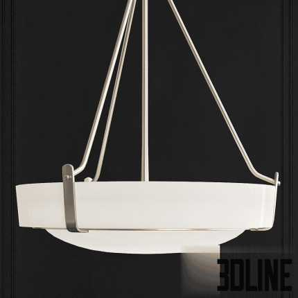 Hinkley Hathaway Heritage Brass Bowl Pendant Light(3dline.net)