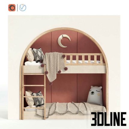 Kids Room Bed - 4(3dline.net)