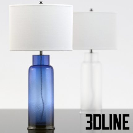 Lamp safavieh Blue Glass(3dline.net)