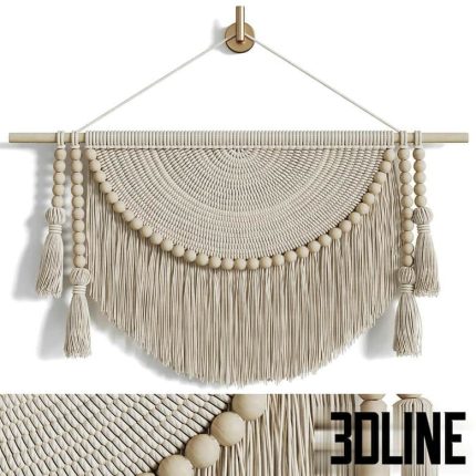 Macrame Wall Hanging(3dline.net)