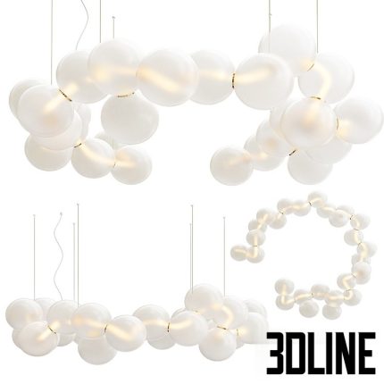 Mathieu Lehanneur Pearls Chandelier(3dline.net)