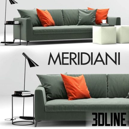 Meridiani Louis Up Sofa(3dline.net)