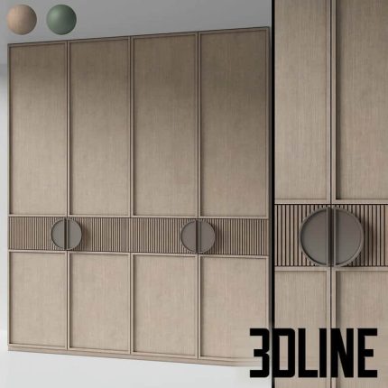 Modern wardrobe 14(3dline.net)