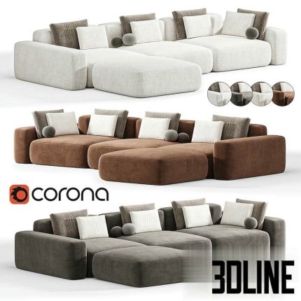 Modular sofa Bon One 10(3dline.net)