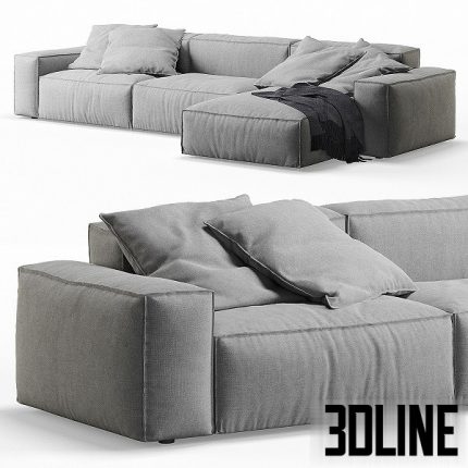 NeoWall Corner Sofa by Living Divani 2(3dline.net)