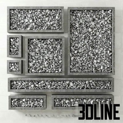 Pebble form Pebble in square shapes(3dline.net)