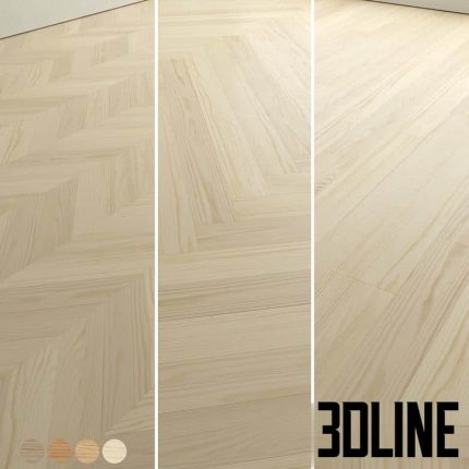 Pine wood flooring and parquet Set 53(3dline.net)