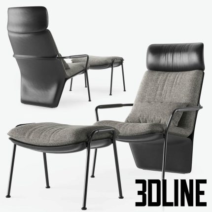 Poltrona Frau Arabesque Armchair(3dline.net)