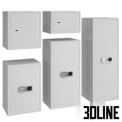 Safe kit 40 different sizes with combination lock and key (3dline.net)