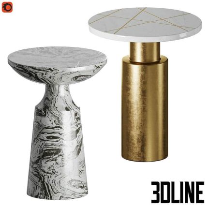 Set of coffee tables Kesbury and Stand M(3dline.net)