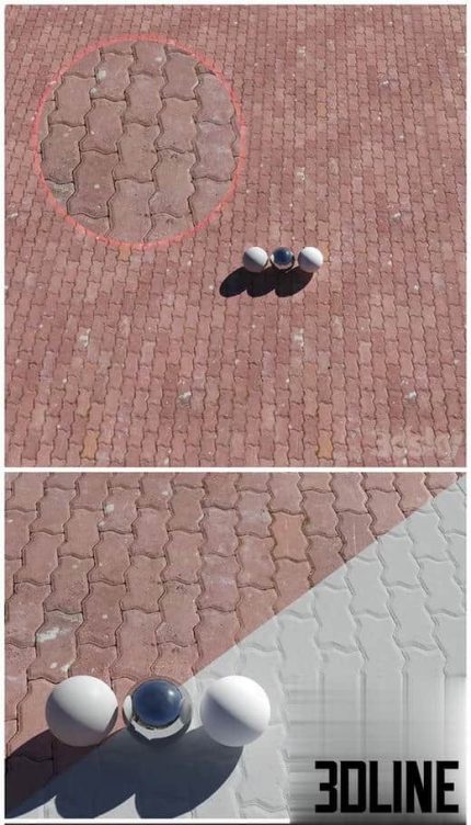 Sidewalk tile 1(3dline.net)