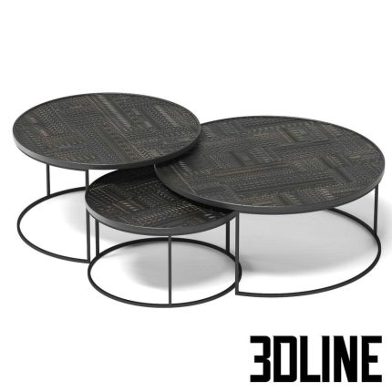 Tabwa Coffee table set by ETHNICRAFT(3dline.net)