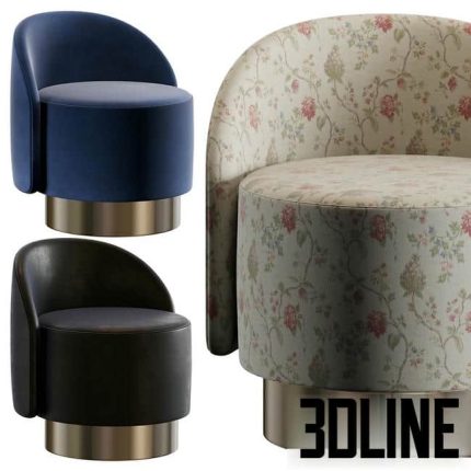 Tacchini PASTILLES Small armchair(3dline.net)