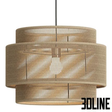 Westwing Collection Cecilia van jute Hanglamp(3dline.net)