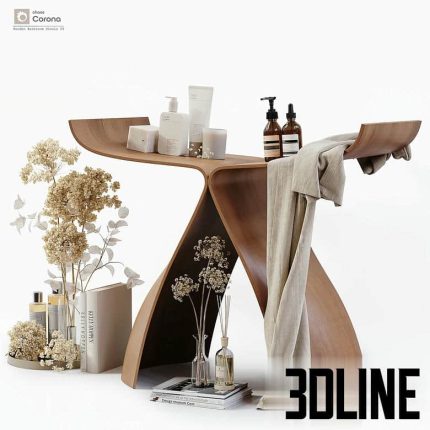 Wooden Bathroom Tools 13(3dline.net)
