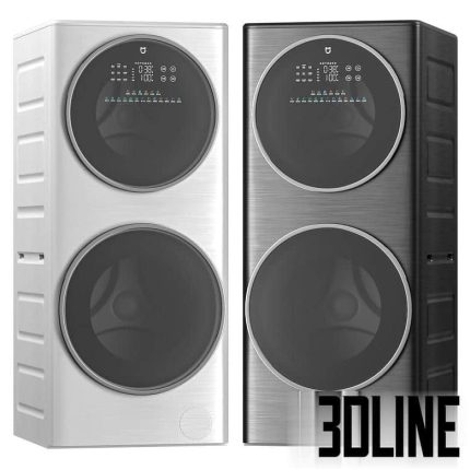 Xiaomi Mijia Partition Smart Washing and Drying Machine(3dline.net)