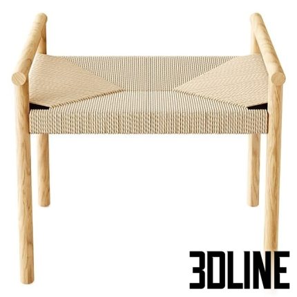Zara Home The braided bench Small(3dline.net)