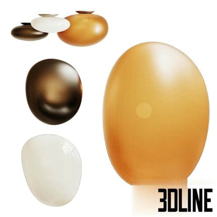 pebble ceiling and wall lamp(3dline.net)
