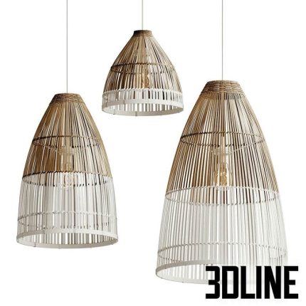 Bamboo Lampshade Model(3dline.net)