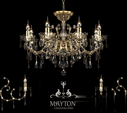 Chandelier Maytoni DIA004 08 G(3dline.net)