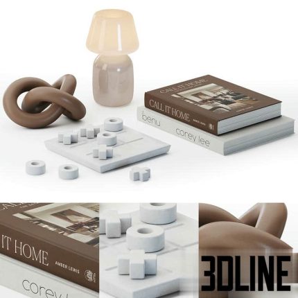 Coffee table decor 04(3dline.net)