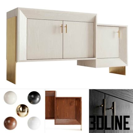 Davana credenza by Kelly Wearstler Materials (3dline.net)