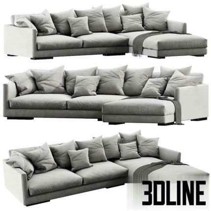 Flexform Magnum Chaise Lounge(3dline.net)