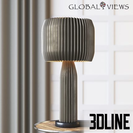 Global Views Crimp Table Lamp(3dline.net)