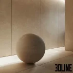 High-resolution 3D material of Metro Almond porcelain tiles with seamless texture for modern floor and wall rendering
