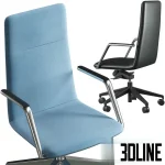 High-resolution 3D model set of LD Seating Harmony Pure high-back office chairs in fabric and leather options